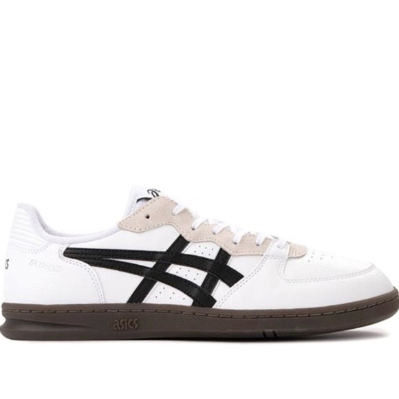 10 ASICS Skyhand OG Sneakers Shoes Mens 8.5 white black brown ivory trending - Picture 2 of 9